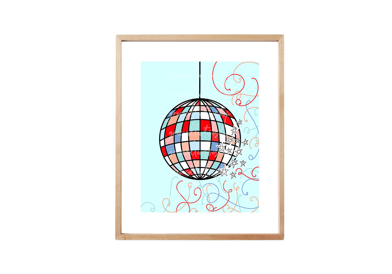 4th of July Disco Party | Printable Art