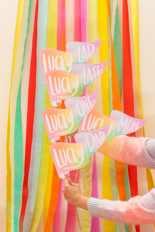 Lucky Family | Pennant Flags