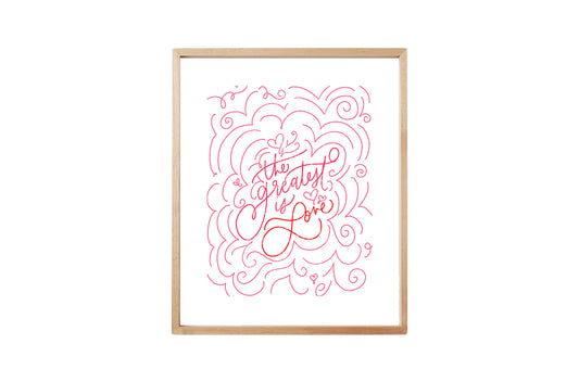The Greatest is Love | Printable Art