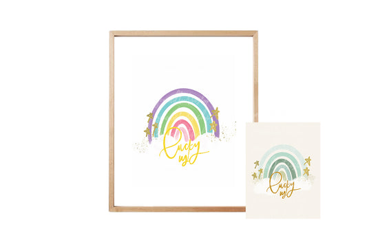 Lucky Us Rainbow Printable Art