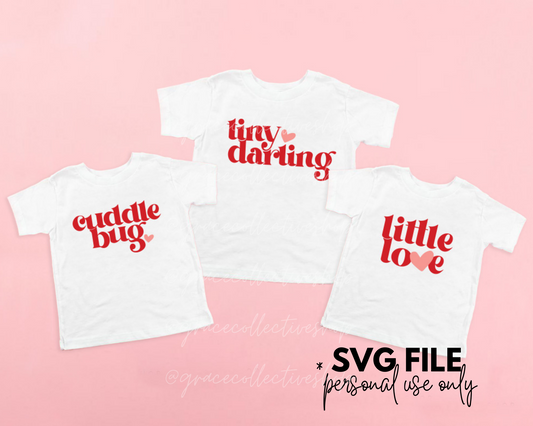 Valentine Sibling Set | SVG file (personal use only)