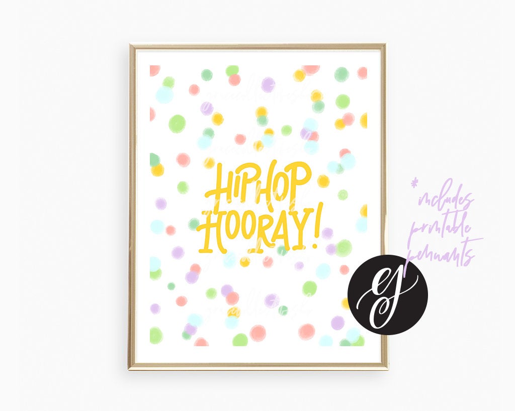 Hip Hop Hooray | Printable Party Set