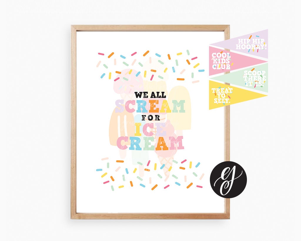 Ice Cream | Printable Party Set