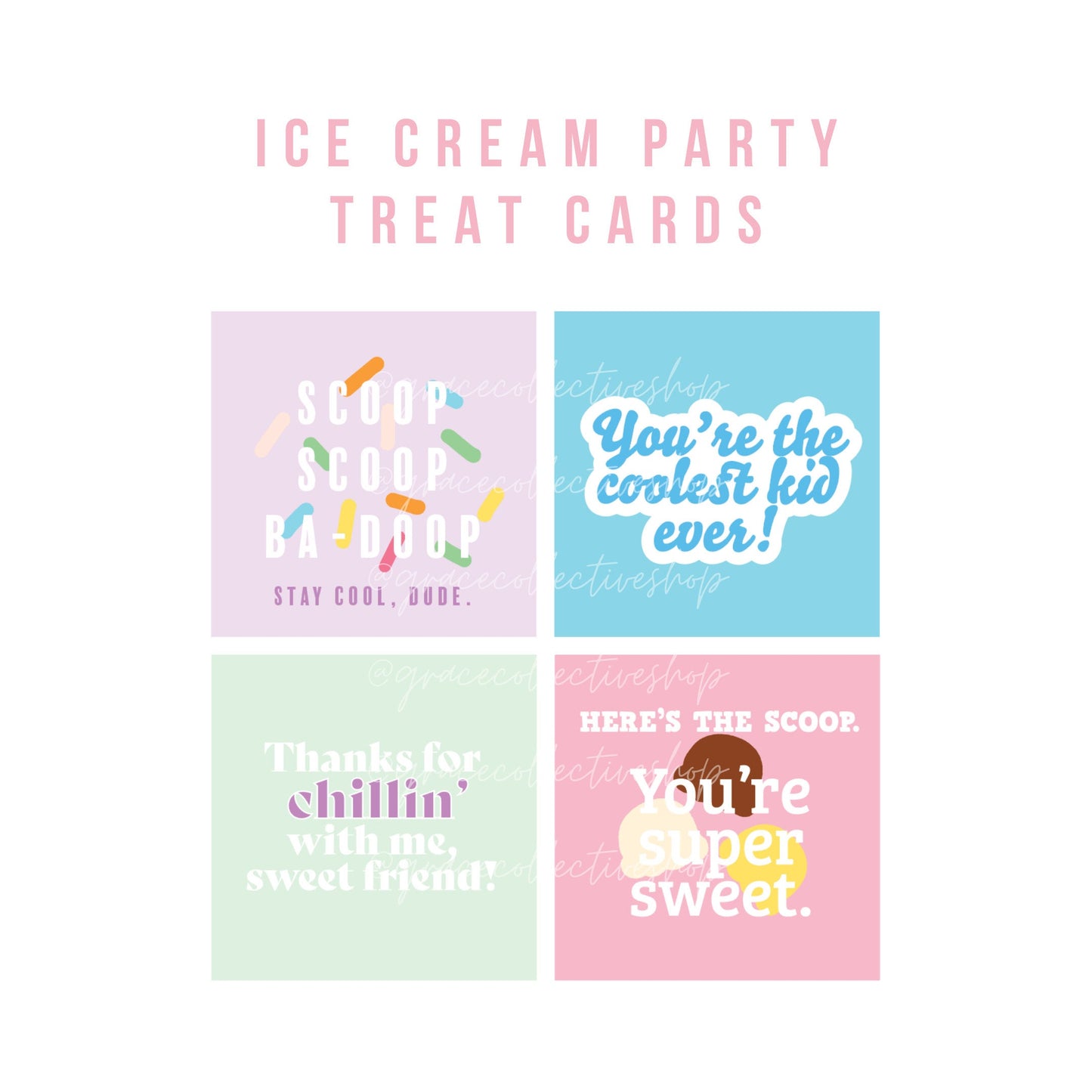 Ice Cream | Printable Party Set