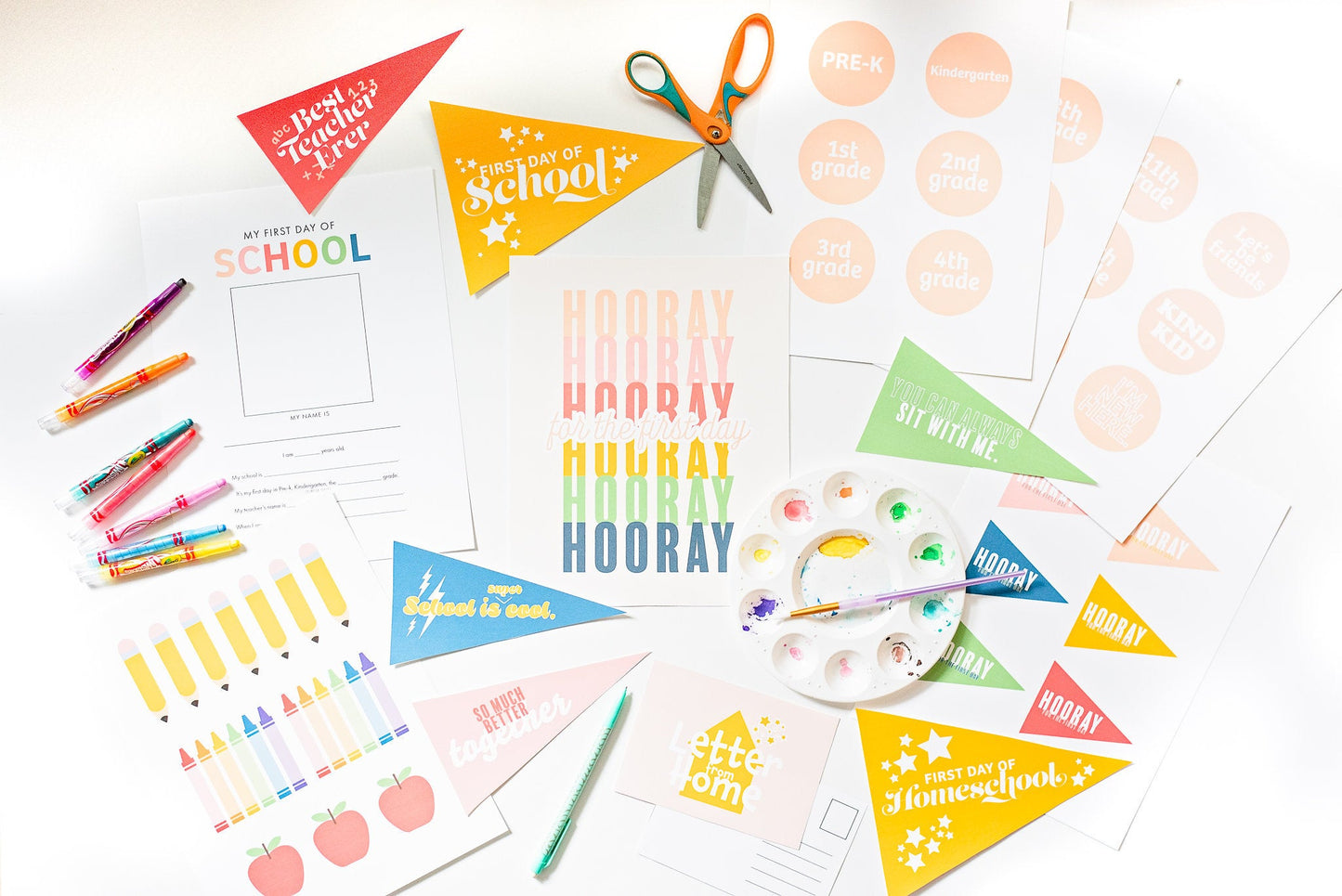 Classic Back to School | Printable Party Set