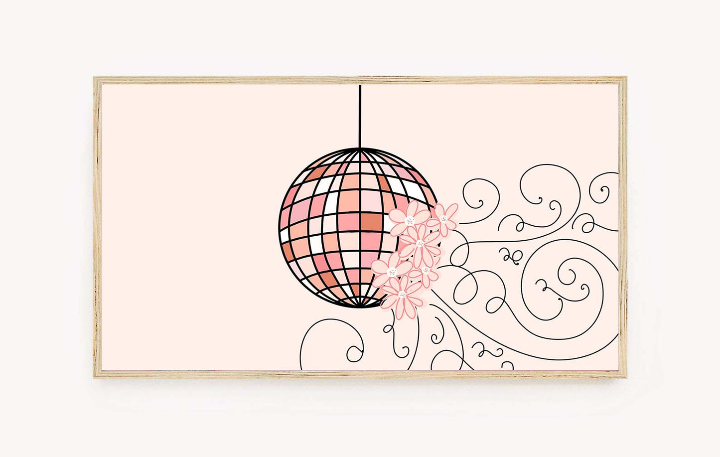 Bola de discoteca | Arte de TV enmarcado
