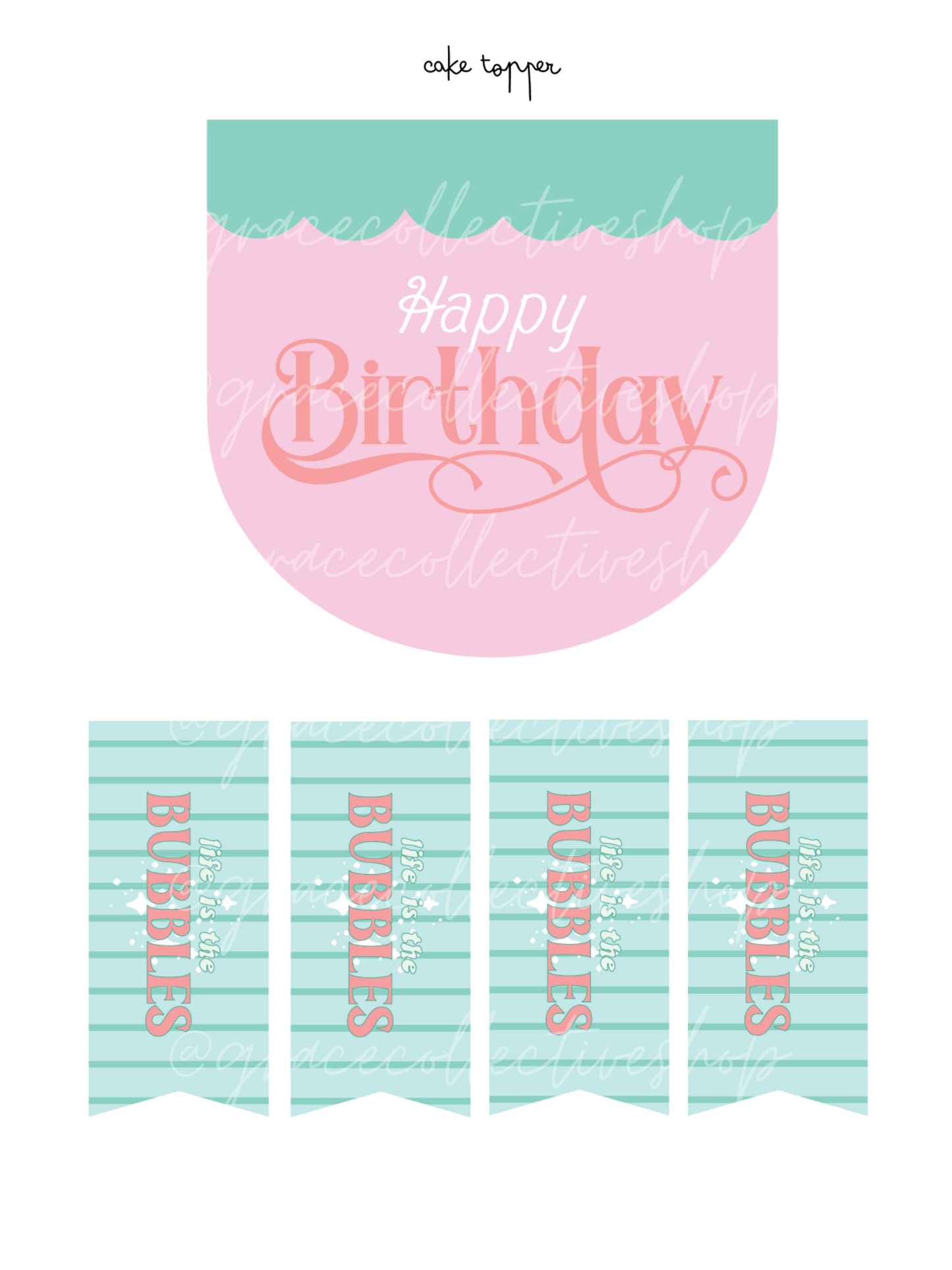 Mermaid | Printable Party Set