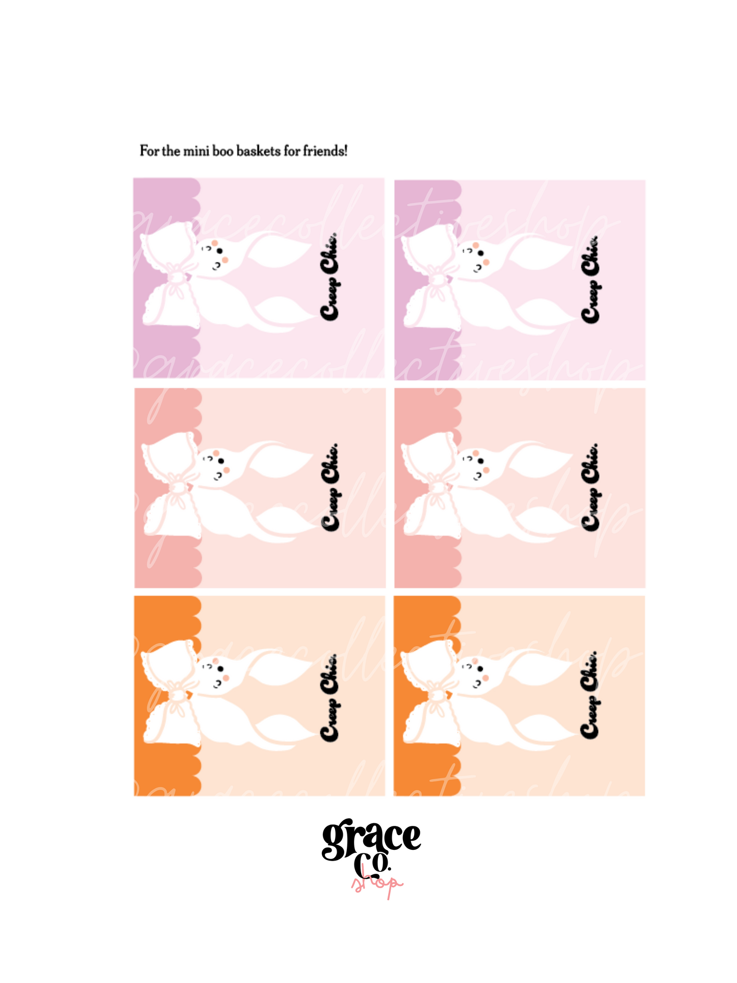 Kit imprimible para fiesta de Halloween en colores pastel