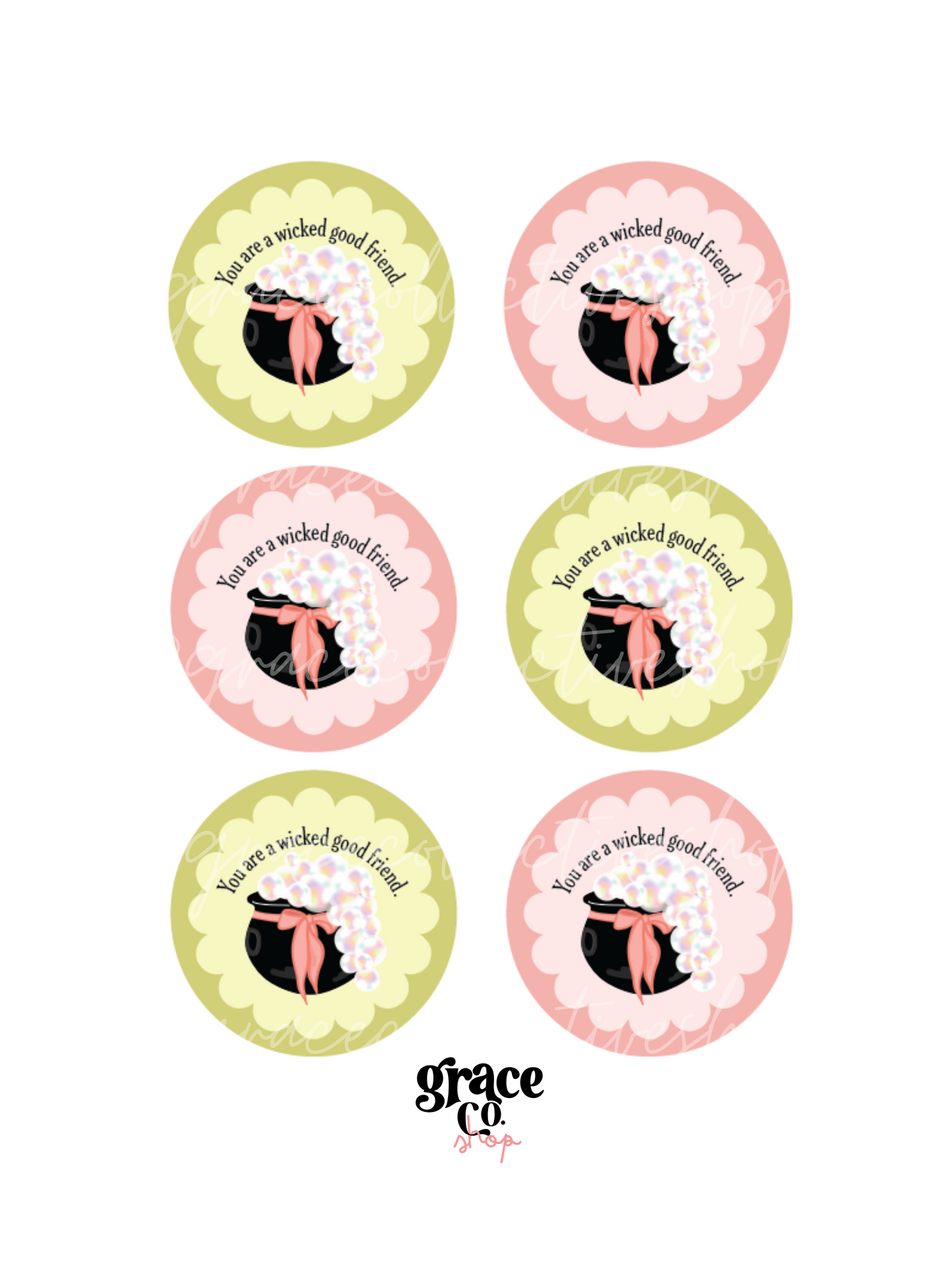 Kit imprimible para fiesta de Halloween en colores pastel