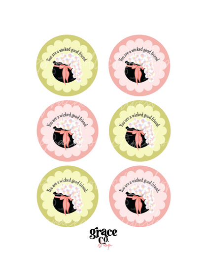 Kit imprimible para fiesta de Halloween en colores pastel