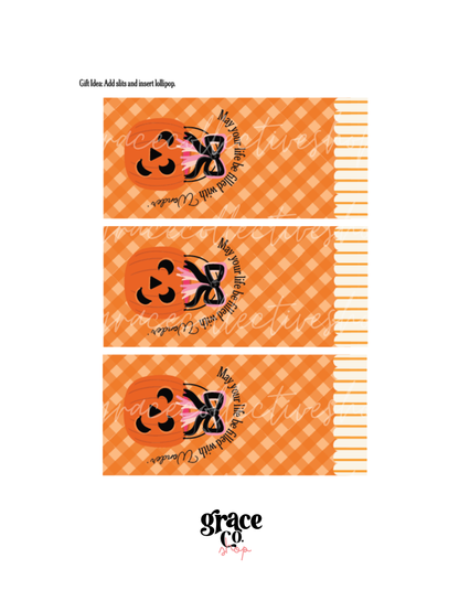 Kit imprimible para fiesta de Halloween en colores pastel