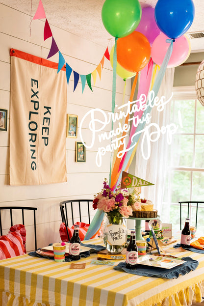 Father's Day Adventure Theme | Printable Party Set
