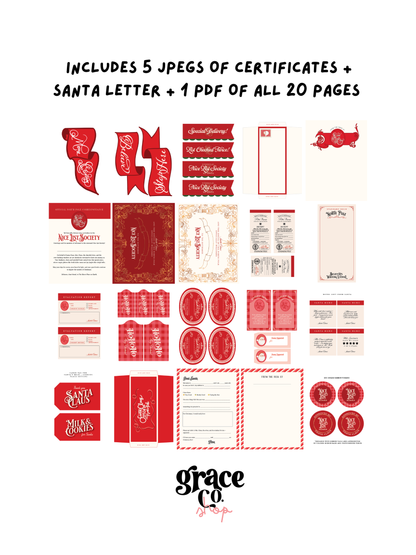 Vintage Santa Tradition Set | Printable Activity Set