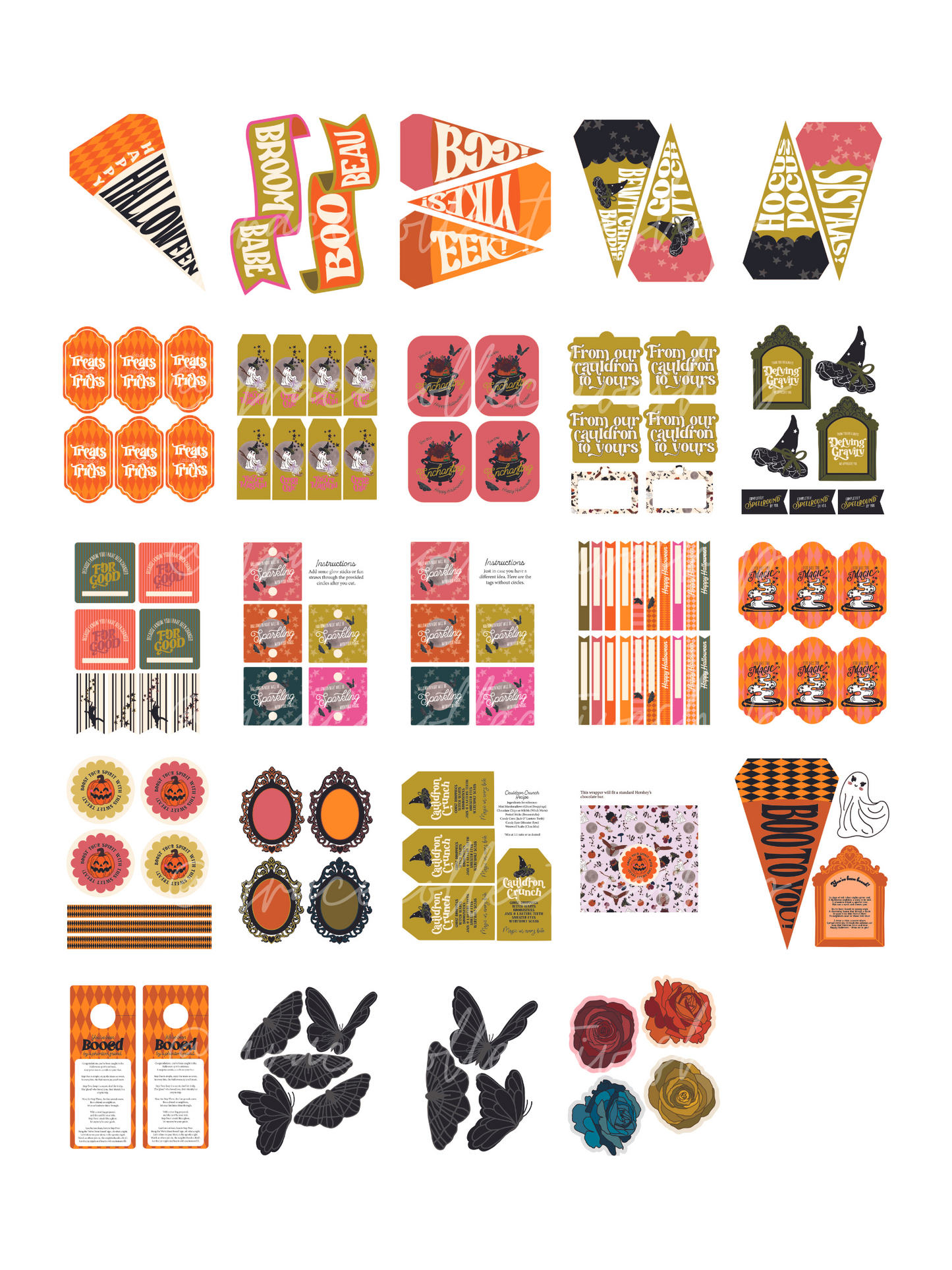 Vintage Halloween | Printable Party Set