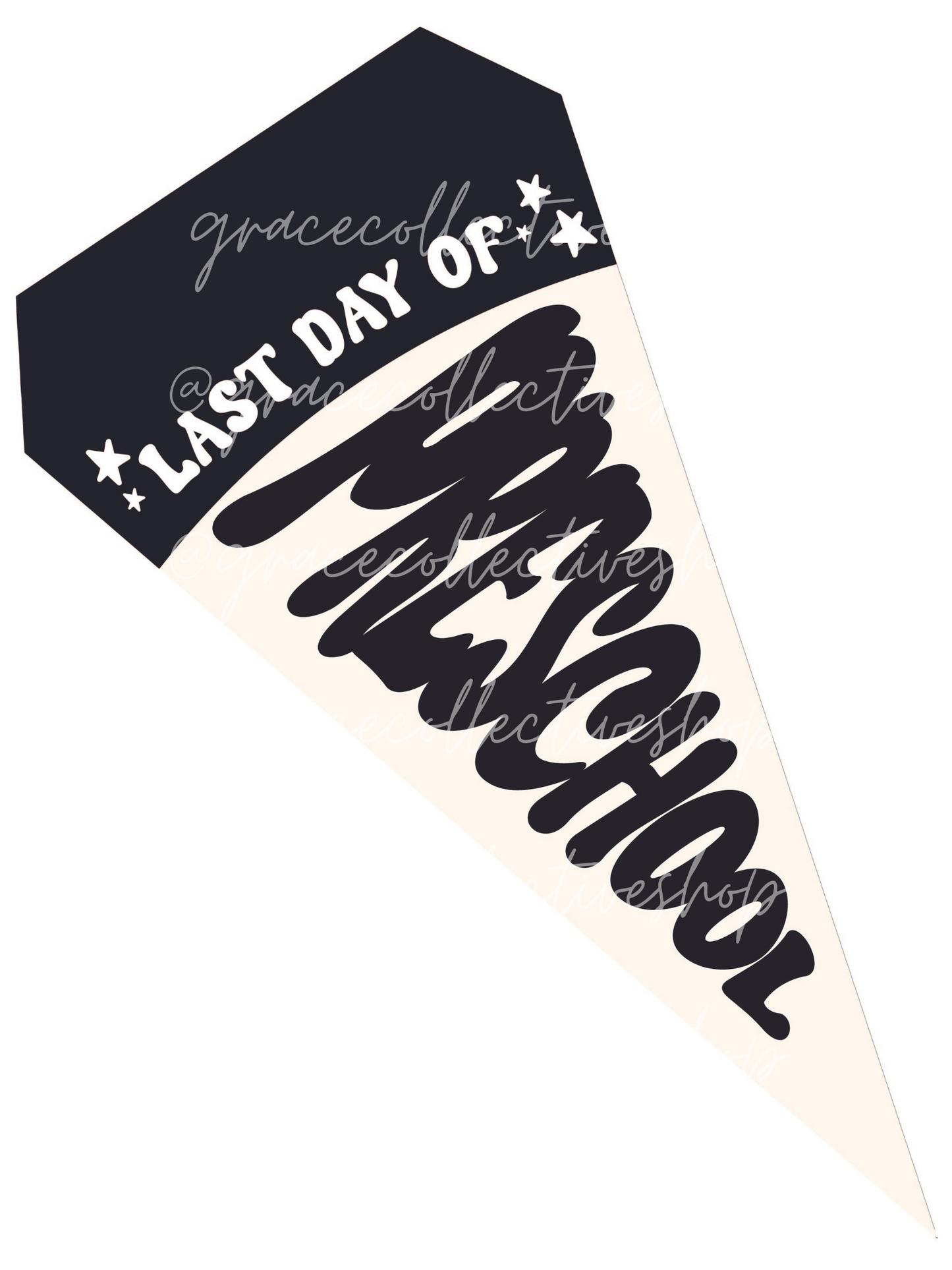 Last Day of School Classic | Pennant Printable Set