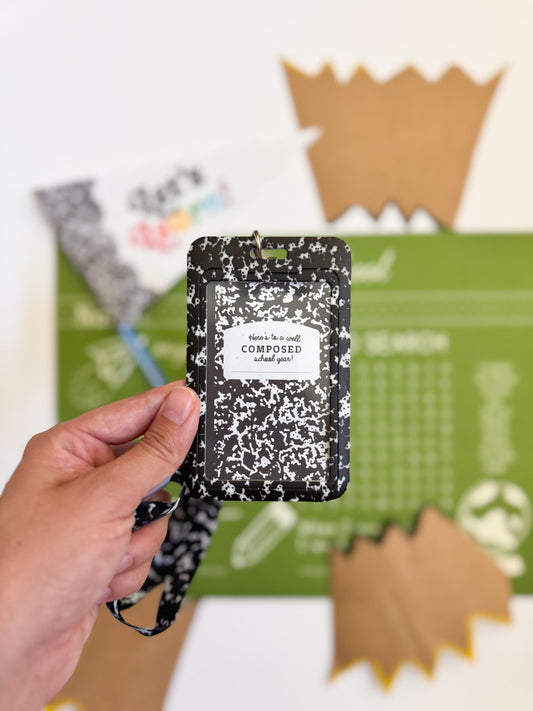 Composition Book Badge Insert | Printable