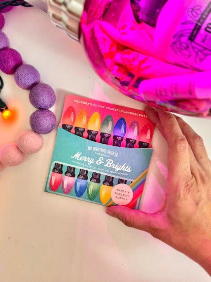 Retro Vintage Christmas Light Gift Card Holder | Christmas Printable