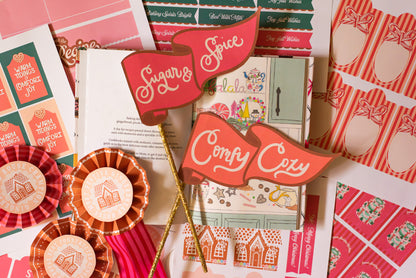 Merry + Bright | Set imprimible para fiestas navideñas