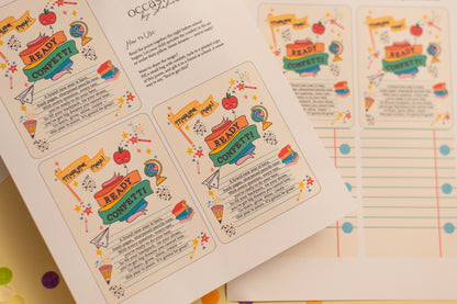 Ready Confetti Printable Tags | Collab with @occasionsbyshakira