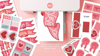 Doily Vintage Lace Valentines | Printable Valentine Card and Party Set