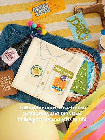 Father's Day Adventure Theme | Printable Party Set