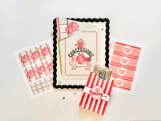 Family Movie Night | Printable Party Set