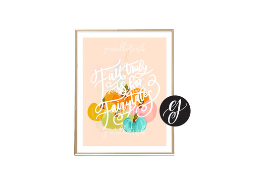 Fall is for Fairytales | Art Print
