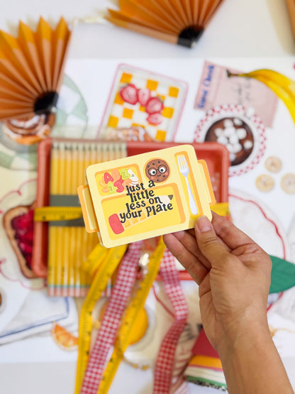 Dinner and Dishes Teacher Gift Card Holder Printable – Lunch Tray Design