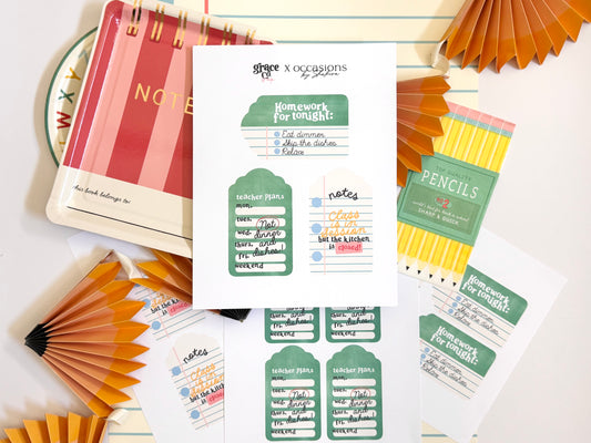 Dinner & Dishes Teacher Gift Tags Printable | Collab with Occasions by Shakira – Back to School Instant Download