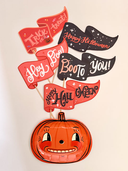 Whimsy Halloween Party Pennant Printable Set