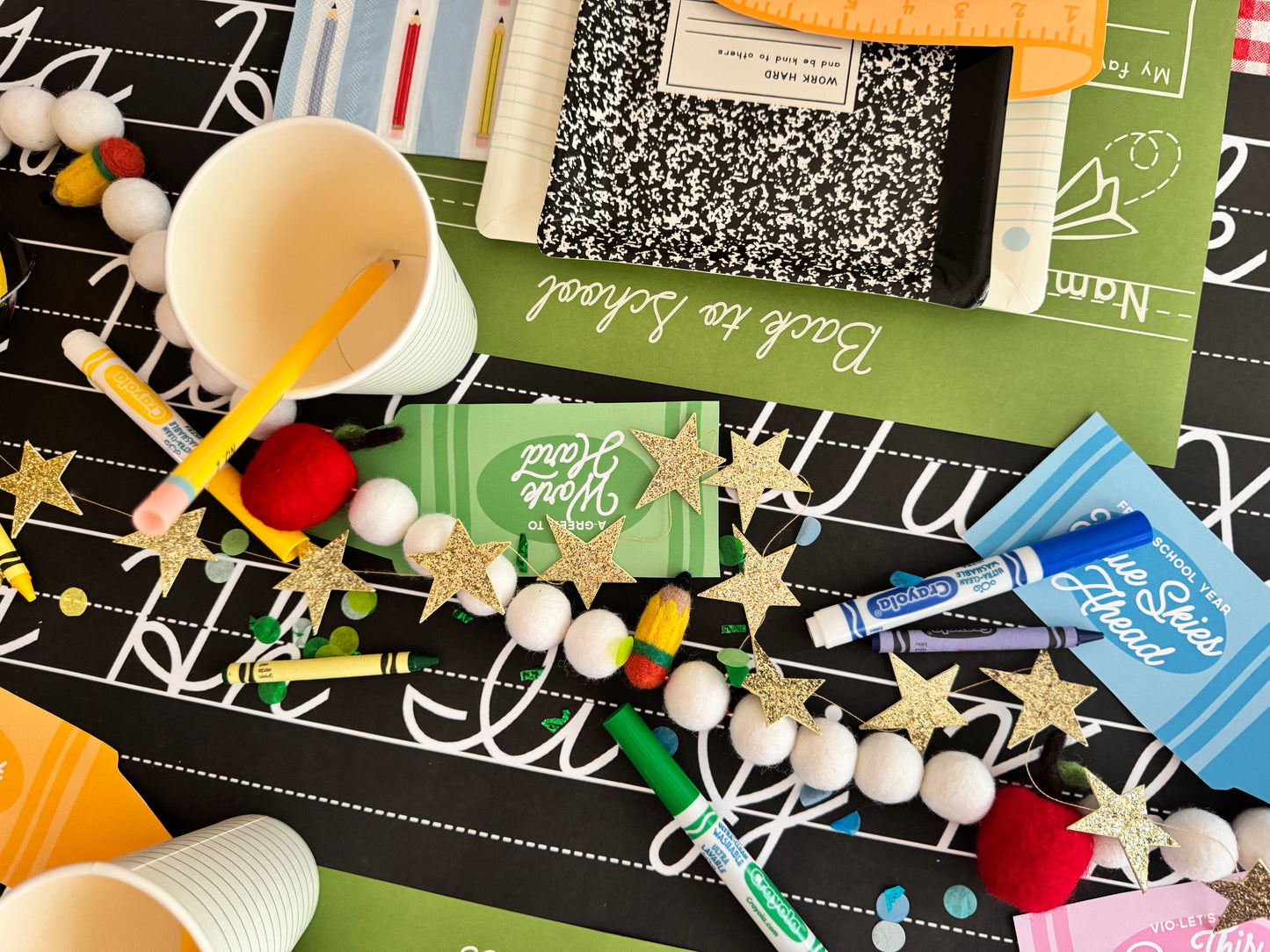 Nostalgic Back to School Printable Party Set | First Day of School Decor