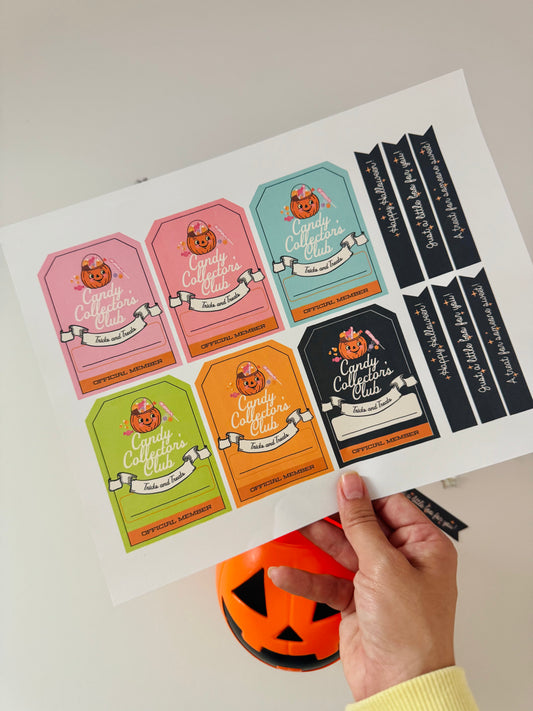 Halloween Treat Tags Printable | Candy Collector’s Club