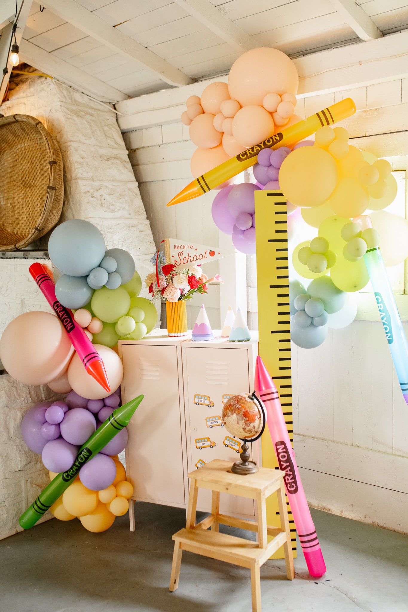Bright Color Printable Pencil Party Hat Set | First Day of School Kids Craft