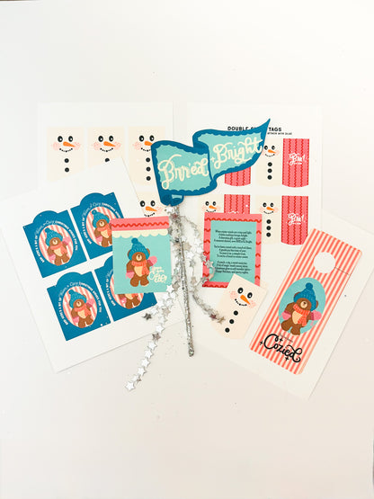 You've been Cozied (for the Brr Baskets) | Mini Printable Set