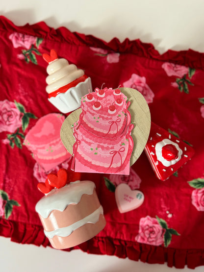 Vintage Heart Cake | Printable Gift Card Holder
