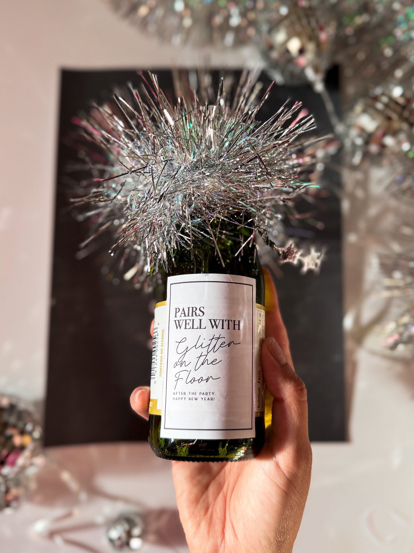 Pairs Well With | New Years Eve Printable Tag