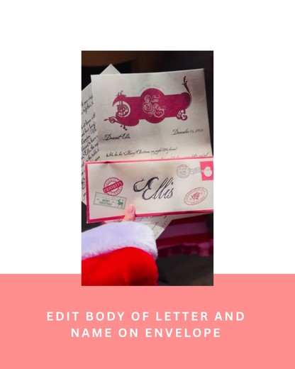 Letter from Santa with envelope | DIY Template