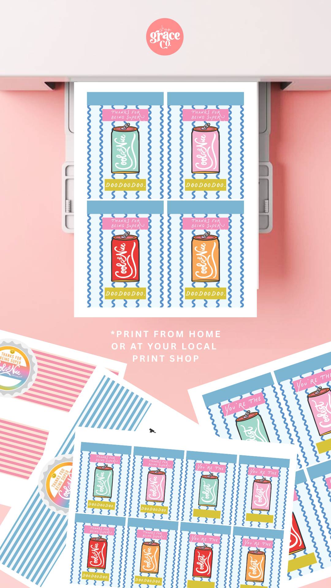 Cool and Nice Soda | Printable Set