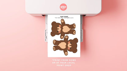 Teddy Bear Gram | Valentine Card Printable