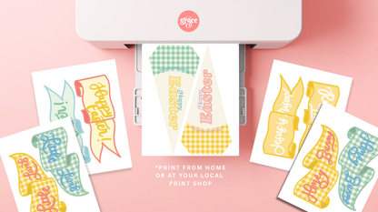 Easter Tags + Pennant Flags 26 | Printable Gift Tags and Pennant Flags