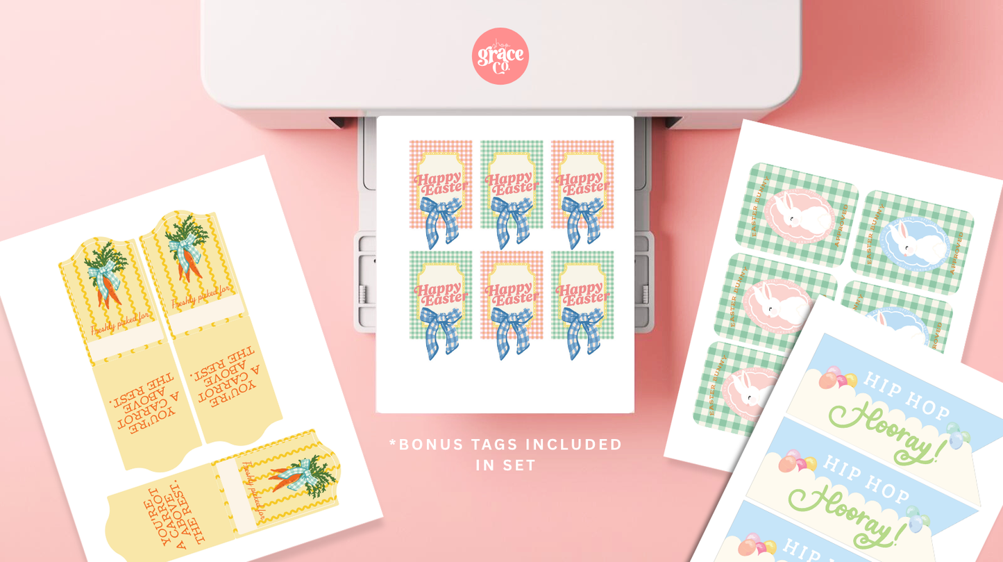 Easter Tags + Pennant Flags 26 | Printable Gift Tags and Pennant Flags