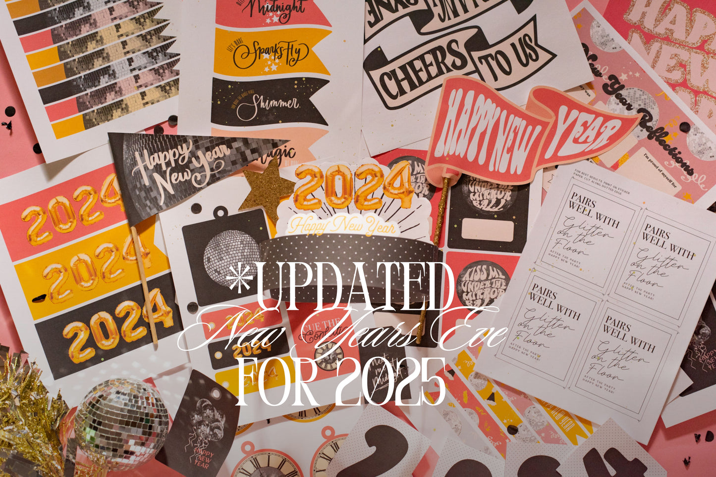 New Years 2025 | Printable Party Set