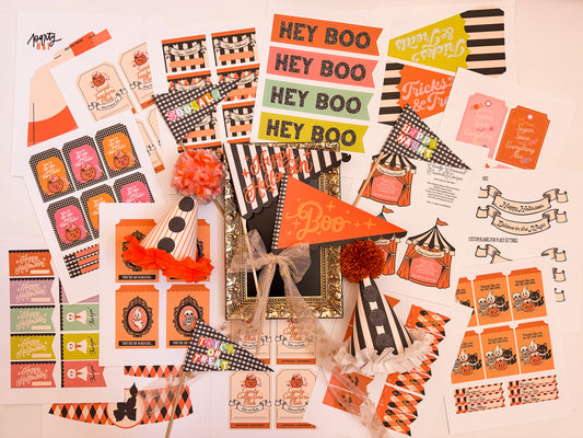 Vintage Nostalgia Halloween | Printable Party Set