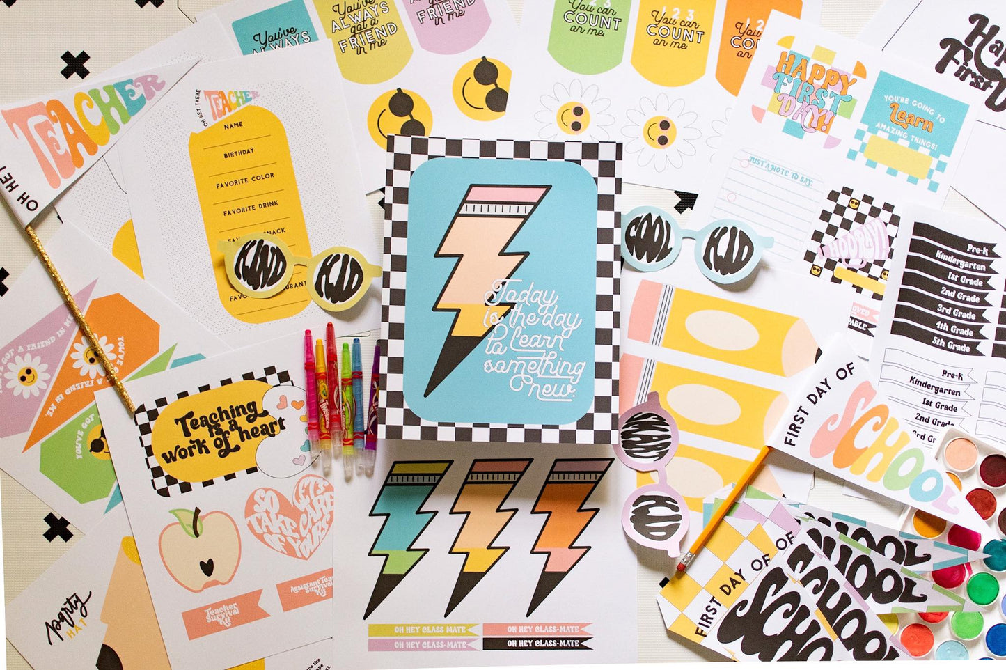Cool Back to School | Printable Party Set