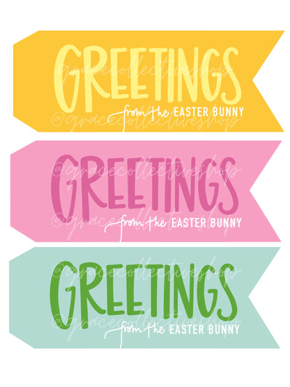 Easter Tags + Flags 23 | Printable Set