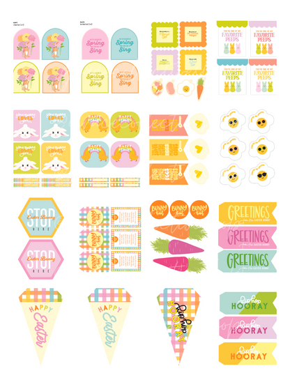 Easter Tags + Flags 23 | Printable Set