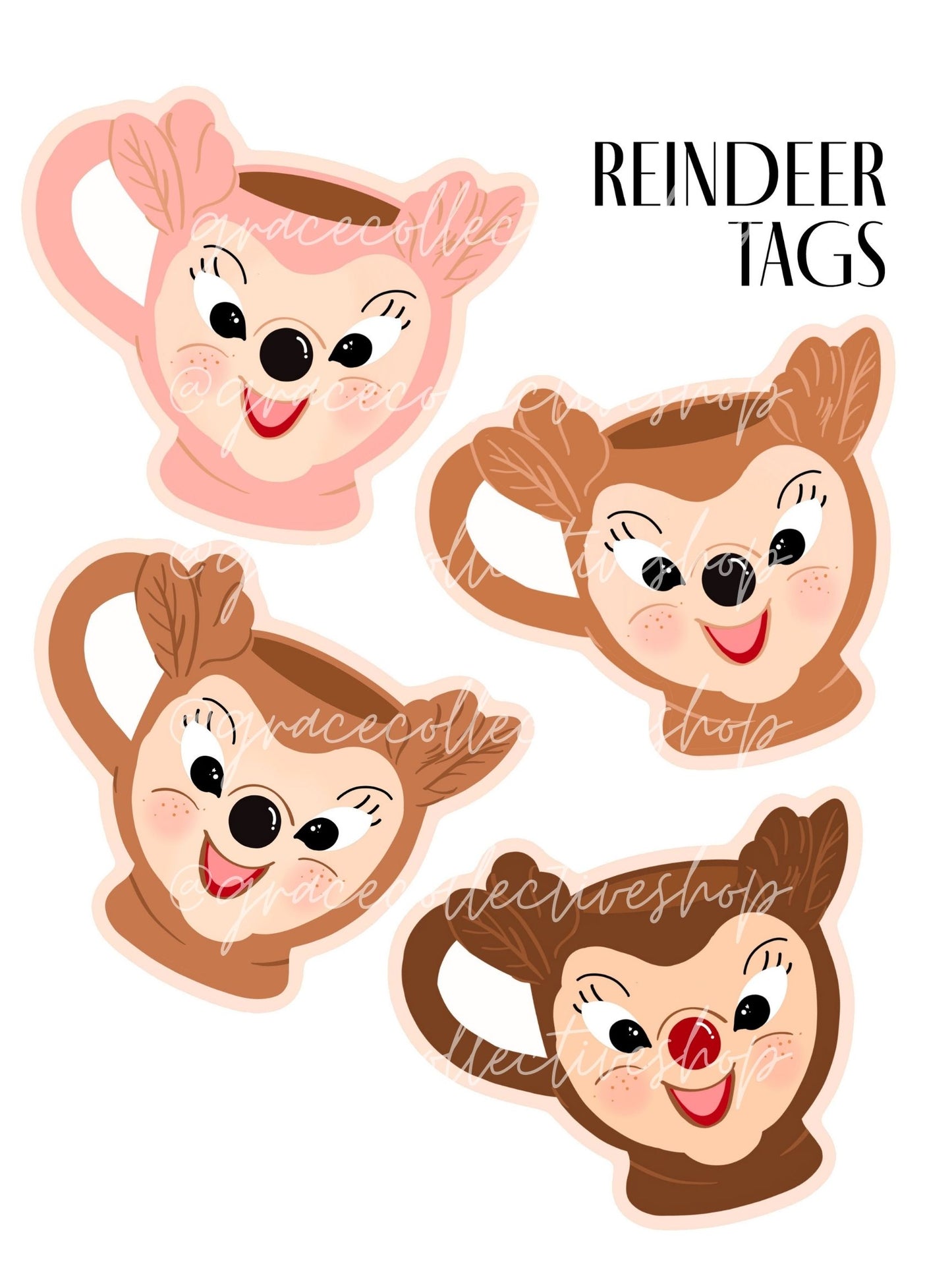 Reindeer Cocoa Bar | Printable Party Set
