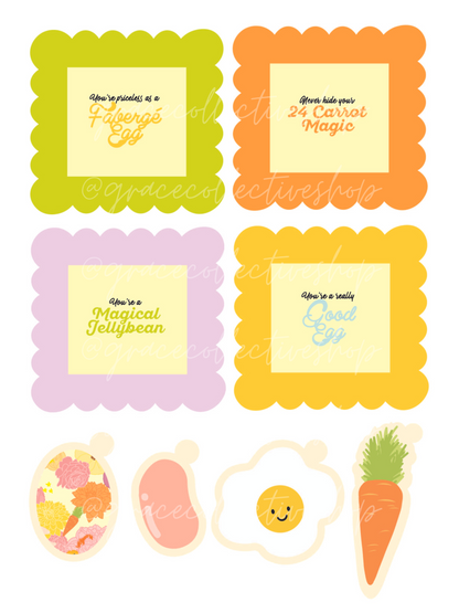 Easter Tags + Flags 23 | Printable Set