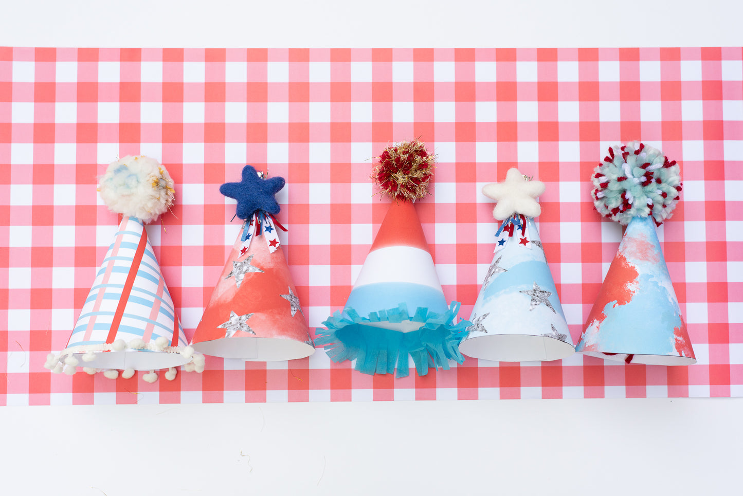 American Party Hats | Printable Party Set