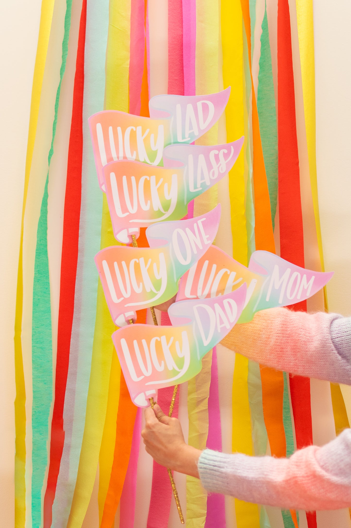 Lucky Family | Pennant Flags